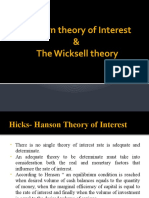 Modern Theory of Interest