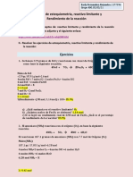 Ejercicios de Reactivo Limitante y Rendimiento de Reacción PDF