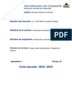 Ensayo Sobre Interpretación e Integración Jurídica