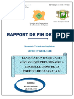 Elaboration Dune Carte Geologique Prelim