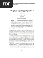 Fast and Stable Interval Bounds Propagation For Training Verifiably Robust Models PDF