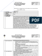 School of Accountancy, Management, Computing and Information Studies Course Syllabus