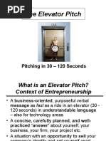 Elevator Pitch