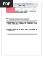 Guía 4 - ¿Por Qué Son Importantes Los Servicios?: Objetivo Aprendizaje