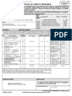 Certificate of Insurance