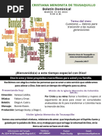 Boletín Marzo 26 de 2023 Iglesia Menonita Teusaquillo