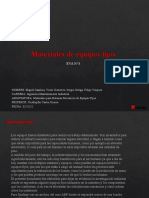 Materiales de Equipos Fijos: Mantenimiento Industrial