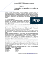 Tema 20. Aserción Objeción y Deseo.