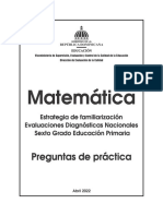 Cuadernillo Estudiante Matemática Sexto Grado