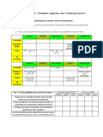 Fiche Méthode 4: Comment Organiser Mon Travail Personnel ?