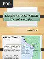 La Guerra Con Chile Campaña Terrestre: 4to Secundaria