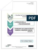 Licenciatura en - Psicopedagogía: - Facultad de Psicología y Ciencias Sociales