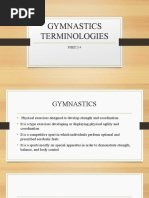 Gymnastics Terminologies: PHED214