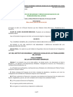 Ley Del Instituto de Seguridad y Servicios Sociales de Los Trabajadores Del Estado