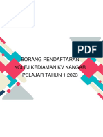 Pendaftaran Asrama KV