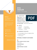 White Simple Student CV Resume-7