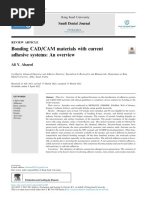 Bonding CADCAM Materials With Current Adhesive Sys