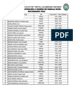 Horario de Atencion A Padres 2023 PDF