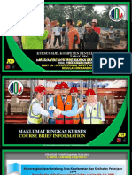 Kursus Sijil Kompeten Penyelia Keselamatan Tapak Bina: Site Safety Supervisor Competency Course Certificate