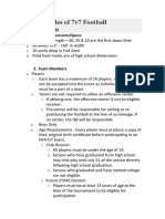 Official Rules of 7v7 Football Competition NFA7V7