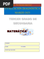 3° Grado - Evaluacion Diagnóstica 2023