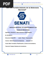 PLAN de TRABAJO de Planificación y Control de Inventarios Final