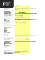 Infraestructura: Mes Del Informe Datos