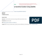 Estimation of Monthly Sunshine Duration Using Satellite Derived Cloud Data