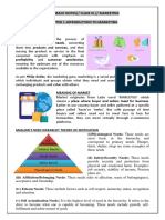 Flashback Notes// Class Xi // Marketing Chapter 1-Introduction To Marketing