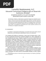 Lumaltik Nopteswanej, A.C.: Educación Comunitaria Indígena para El Desarrollo Autónomo (Ecidea)