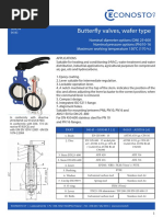 Butterfly Valves, Wafer Type