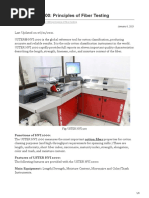 USTER HVI 1000 Principles of Fiber Testing