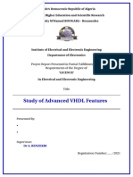 Study of Advanced VHDL Features