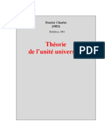 Théorie de L'unité Universelle: Fourier Charles (1822)