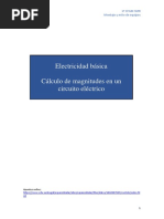 Electricidad Básica Cálculo de Magnitudes en Un Circuito Eléctrico