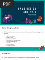 M0001D 2019 - Game Design Analysis