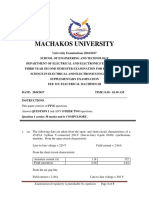 EEE 315 ELECTRICAL MACHINES III Supplementary EXAM - 2017