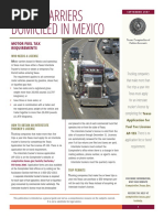 Motor Carriers Domiciled in Mexico: Motor Fuel Tax Requirements