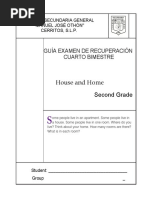 Guia Examen de Recuperacion Cuarto Bimestre Segundo Grado