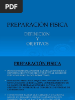 Preparación Fisica: Definicion Y Objetivos