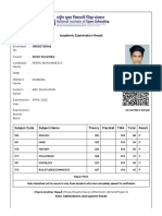 Academic Examination Result