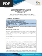 Guía de Actividades y Rúbrica de Evaluación - Unidad 2 - Fase 3 - Aplicación de Procesos de Transformación de La Industria Cárnica