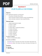 Flip Flops & Counters: Experiment 5