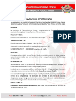 Convocatoria Powerlifting Novatos 2023 Yacuiba