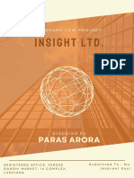 Insight LTD.: Paras Arora