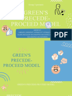 Greens Precede Proceed Model Group 3