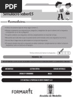 Simulacro Saberes: Recomendaciones