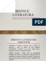 DIREITO E LITERATURA Primeira Avaliacao