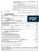 Compréhension (10pts) : Epreuve de Français #1 Semestre II Nom Et Prénom: Les Paysans