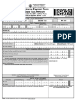 Acceptance Payment Form Estate Tax Amnesty